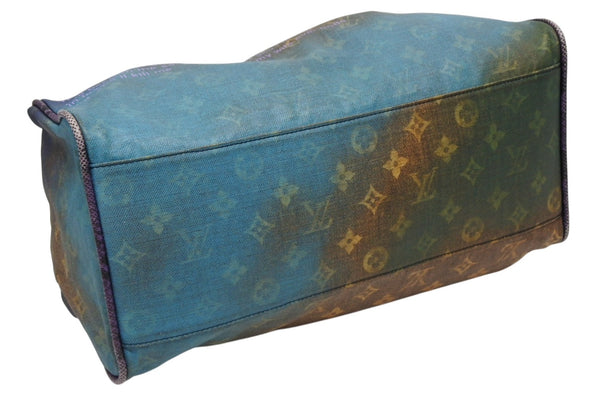 極美品 LOUIS VUITTON ルイヴィトン トートバッグ リチャードプリンス ハートブレイク M95740 モノグラムジョークスキャンバス ヴィオレ 中古 4b009945