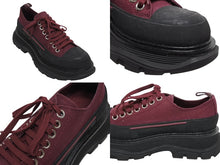 画像をギャラリービューアに読み込む, 極美品 ALEXANDER MCQUEEN アレキサンダーマックイーン Tread Slick トレッドスリック スニーカー ボルドー サイズ37 中古 4b009947