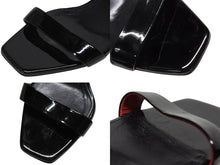 画像をギャラリービューアに読み込む, SAINT LAURENT サンローラン サンダル チャンキーヒール パテントレザー ブラック ゴールド金具 サイズ38 1/2 美品 中古 4b009955