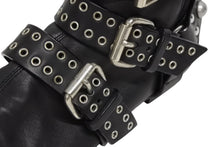 Load image into Gallery viewer, 極美品 Isabel Marant イザベル マラン ローリング アンクル ブーツ スウェード レザー ブラック シルバー金具 サイズ38 中古 4b009957