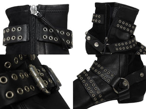 極美品 Isabel Marant イザベル マラン ローリング アンクル ブーツ スウェード レザー ブラック シルバー金具 サイズ38 中古 4b009957