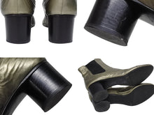 画像をギャラリービューアに読み込む, Isabel Marant イザベル マラン チェルシーブーツ レザー メタリック ブラック サイズ38 美品 中古 4b009958