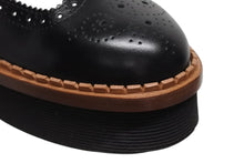 画像をギャラリービューアに読み込む, 新品同様 TOD'S トッズ ウィングチップシューズ W-tip 靴 レザー ラバーソール ブラック ホワイト ブラウン サイズ38 1/2 中古 4b009959