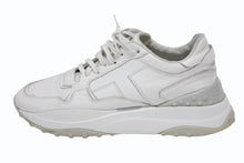 画像をギャラリービューアに読み込む, TOD'S トッズ タブズ ローカット スニーカー シューズ レースアップ カーフレザー イタリア製 ホワイト グレー サイズ38 1/2 美品 中古 4b009961