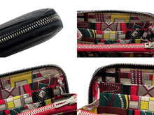 画像をギャラリービューアに読み込む, HERMES エルメス コインケース アザップコンパクトシルクイン ヴォーエプソン A刻印 ネイビー シルバー金具 良品 中古 4b009966