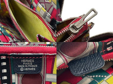 画像をギャラリービューアに読み込む, HERMES エルメス コインケース アザップコンパクトシルクイン ヴォーエプソン A刻印 ネイビー シルバー金具 良品 中古 4b009966