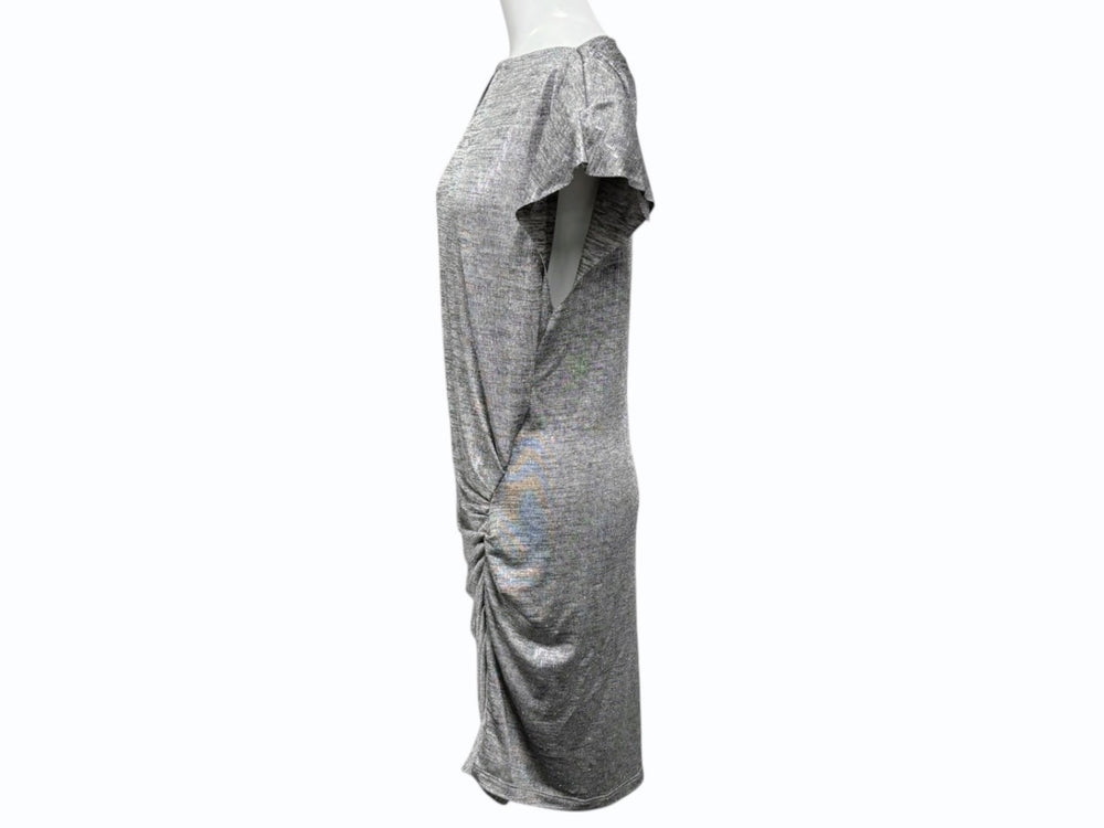 新品未使用 ISABEL MARANT ETOILE イザベル マラン エトワール ワンピース RO0666FA-B3N09E ポリエステル エラスタン シルバー サイズM 中古 4b009967