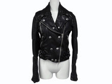 画像をギャラリービューアに読み込む, 新品未使用 BURBERRY BRIT バーバリー ダブルライダース レザー ジャケット 3908848 サイズ4 中古 4b009969