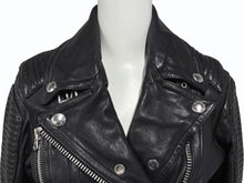 画像をギャラリービューアに読み込む, 新品未使用 BURBERRY BRIT バーバリー ダブルライダース レザー ジャケット 3908848 サイズ4 中古 4b009969