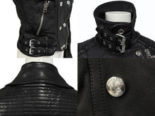 画像をギャラリービューアに読み込む, 新品未使用 BURBERRY BRIT バーバリー ダブルライダース レザー ジャケット 3908848 サイズ4 中古 4b009969