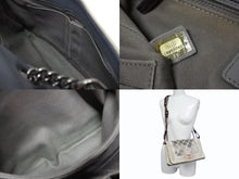 画像をギャラリービューアに読み込む, 極美品 名作 CHANEL シャネル アクト2 マトラッセ チェーンショルダーバッグ キャンバス グレー 19番台 ペンキ 中古 4b009973