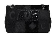 画像をギャラリービューアに読み込む, 新品同様 CHANEL シャネル マトラッセ25 Sフラップ Wチェーンショルダーバッグ 25番台 ココマーク パッチワーク ステッチ ブラック 中古 4b009976