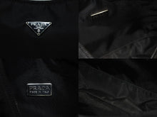 画像をギャラリービューアに読み込む, 極美品 PRADA プラダ ハンドバッグ アクセサリーポーチトライアングルロゴ ナイロン ブラック 中古 4b009979
