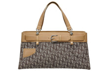 画像をギャラリービューアに読み込む, 極美品 Christian Dior クリスチャンディオール ハンドバッグ トートバッグ ベージュ レザー BM-0042 シルバー金具 中古 4b009981