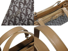 画像をギャラリービューアに読み込む, 極美品 Christian Dior クリスチャンディオール ハンドバッグ トートバッグ ベージュ レザー BM-0042 シルバー金具 中古 4b009981