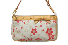 画像をギャラリービューアに読み込む, LOUIS VUITTON ルイヴィトン ポシェットアクセソワール チェリーブロッサム 村上隆コラボ M92008 ゴールド金具 美品 中古 4b009993