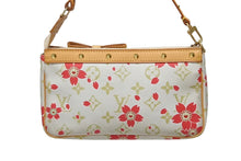 画像をギャラリービューアに読み込む, LOUIS VUITTON ルイヴィトン ポシェットアクセソワール チェリーブロッサム 村上隆コラボ M92008 ゴールド金具 美品 中古 4b009993