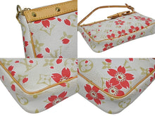 画像をギャラリービューアに読み込む, LOUIS VUITTON ルイヴィトン ポシェットアクセソワール チェリーブロッサム 村上隆コラボ M92008 ゴールド金具 美品 中古 4b009993