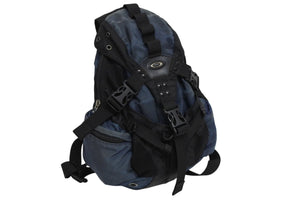 OAKLEY オークリー Mini Icon Backpack アイコン ミニバックパック リュック ブラック ブルー テック ナイロン メタルロゴ 美品 中古 4b009994