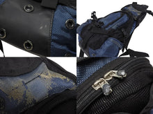 Load image into Gallery viewer, OAKLEY オークリー Mini Icon Backpack アイコン ミニバックパック リュック ブラック ブルー テック ナイロン メタルロゴ 美品 中古 4b009994