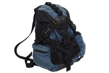 Load image into Gallery viewer, OAKLEY オークリー Mini Icon Backpack アイコン ミニバックパック リュック ブラック ブルー テック ナイロン メタルロゴ 美品 中古 4b009995