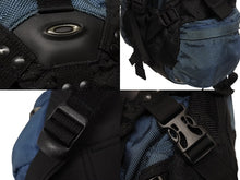 Load image into Gallery viewer, OAKLEY オークリー Mini Icon Backpack アイコン ミニバックパック リュック ブラック ブルー テック ナイロン メタルロゴ 美品 中古 4b009995