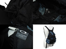 Load image into Gallery viewer, OAKLEY オークリー Mini Icon Backpack アイコン ミニバックパック リュック ブラック ブルー テック ナイロン メタルロゴ 美品 中古 4b009995