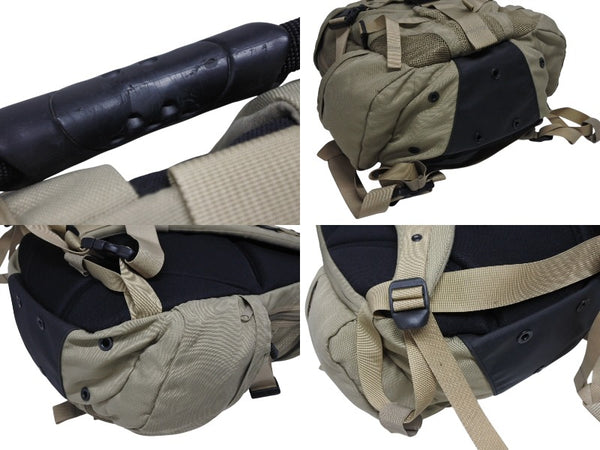 OAKLEY オークリー Icon Backpack 2.0 アイコン バックパック 2.0 テック ナイロン メタルロゴ ベージュ ブラック 美品 中古 4b010000