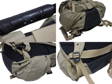 Load image into Gallery viewer, OAKLEY オークリー Icon Backpack 2.0 アイコン バックパック 2.0 テック ナイロン メタルロゴ ベージュ ブラック 美品 中古 4b010000