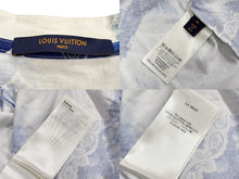 画像をギャラリービューアに読み込む, LOUIS VUITTON ルイヴィトン 22SS 半袖Tシャツ RM222M NPG HNY26W サイズM モノグラム ブルー ホワイト ペイズリー柄 総柄 美品 中古 4b010006