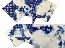 画像をギャラリービューアに読み込む, LOUIS VUITTON ルイヴィトン 22SS 半袖Tシャツ RM222M NPG HNY26W サイズM モノグラム ブルー ホワイト ペイズリー柄 総柄 美品 中古 4b010006