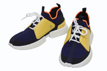 画像をギャラリービューアに読み込む, 極美品 HERMES エルメス スポーツシューズ カジュアルスニーカー テクニカルニット カーフスキン イエロー サイズ42 中古 4b010017