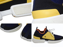 画像をギャラリービューアに読み込む, 極美品 HERMES エルメス スポーツシューズ カジュアルスニーカー テクニカルニット カーフスキン イエロー サイズ42 中古 4b010017