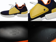 画像をギャラリービューアに読み込む, 極美品 HERMES エルメス スポーツシューズ カジュアルスニーカー テクニカルニット カーフスキン イエロー サイズ42 中古 4b010017