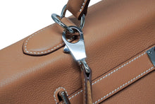 画像をギャラリービューアに読み込む, 未使用 激レア HERMES エルメス ケリー50 ハンドバック ゴールド トリヨンクレマンス シルバー金具 B刻印 中古 4b010020