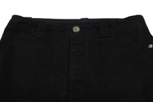 画像をギャラリービューアに読み込む, CHROME HEARTS クロムハーツ ファティーグ パンツ ブラック クロスボール シルバー925 サイズ32 美品 中古 4b010030