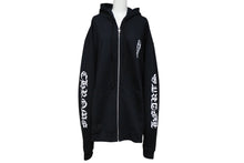 画像をギャラリービューアに読み込む, 新品未使用 CHROME HEARTS クロムハーツ ジップアップフーディー パーカー サイズXL ダガージップ スクロールラベル シルバー925 中古 4b010032