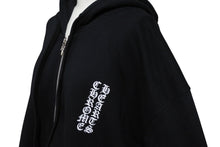 画像をギャラリービューアに読み込む, 新品未使用 CHROME HEARTS クロムハーツ ジップアップフーディー パーカー サイズXL ダガージップ スクロールラベル シルバー925 中古 4b010032