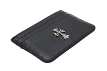 画像をギャラリービューアに読み込む, 新品未使用 CHROME HEARTS クロムハーツ DOUBLE SIDE ダブルサイド タイニー クロス カードケース シルバー925 中古 4b009693