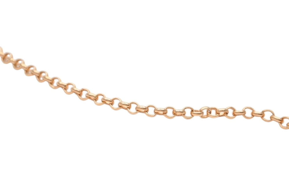 Very good condition CHROME HEARTS 22K roll chain necklace 16 inch gold 7.0g accessory used 4b010036