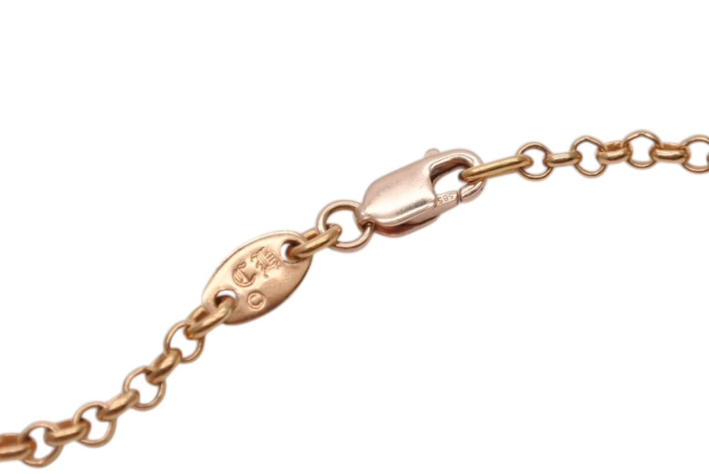 Very good condition CHROME HEARTS 22K roll chain necklace 16 inch gold 7.0g accessory used 4b010036