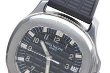 画像をギャラリービューアに読み込む, 極美品 PATEK PHILIPPE パテック フィリップ アクアノート ラージ ブラック 箱ギャラ オーバーホール済 5065A-001 時計 中古 4b010042