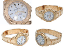 画像をギャラリービューアに読み込む, 新品同様 ROLEX ロレックス 68626 ヨットマスター K18YG 35mm ホワイト文字盤 腕時計 中古 4b010043