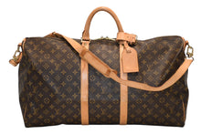 Load image into Gallery viewer, LOUIS VUITTON ルイヴィトン キーポル バンドリエール55 ボストンバッグ M41414 モノグラム ブラウン 美品 中古 4b011229