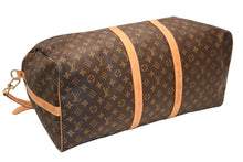 Load image into Gallery viewer, LOUIS VUITTON ルイヴィトン キーポル バンドリエール55 ボストンバッグ M41414 モノグラム ブラウン 美品 中古 4b011229