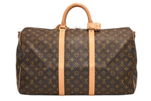Load image into Gallery viewer, LOUIS VUITTON ルイヴィトン キーポル バンドリエール50 ボストンバッグ M41416 モノグラム PVC レザー 美品 中古 4b011263