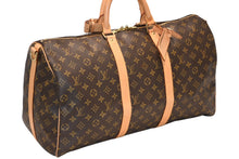 Load image into Gallery viewer, LOUIS VUITTON ルイヴィトン キーポル バンドリエール50 ボストンバッグ M41416 モノグラム PVC レザー 美品 中古 4b011263