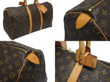 画像をギャラリービューアに読み込む, LOUIS VUITTON ルイヴィトン キーポル50 ボストンバッグ M41426 モノグラム PVC レザー モノグラム ゴールド金具 美品 中古 4b010050