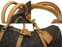 画像をギャラリービューアに読み込む, LOUIS VUITTON ルイヴィトン キーポル50 ボストンバッグ M41426 モノグラム PVC レザー モノグラム ゴールド金具 美品 中古 4b010050