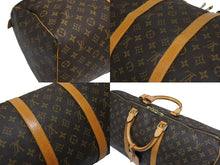 画像をギャラリービューアに読み込む, LOUIS VUITTON ルイヴィトン キーポル50 ボストンバッグ M41426 モノグラム PVC レザー モノグラム ゴールド金具 美品 中古 4b010050